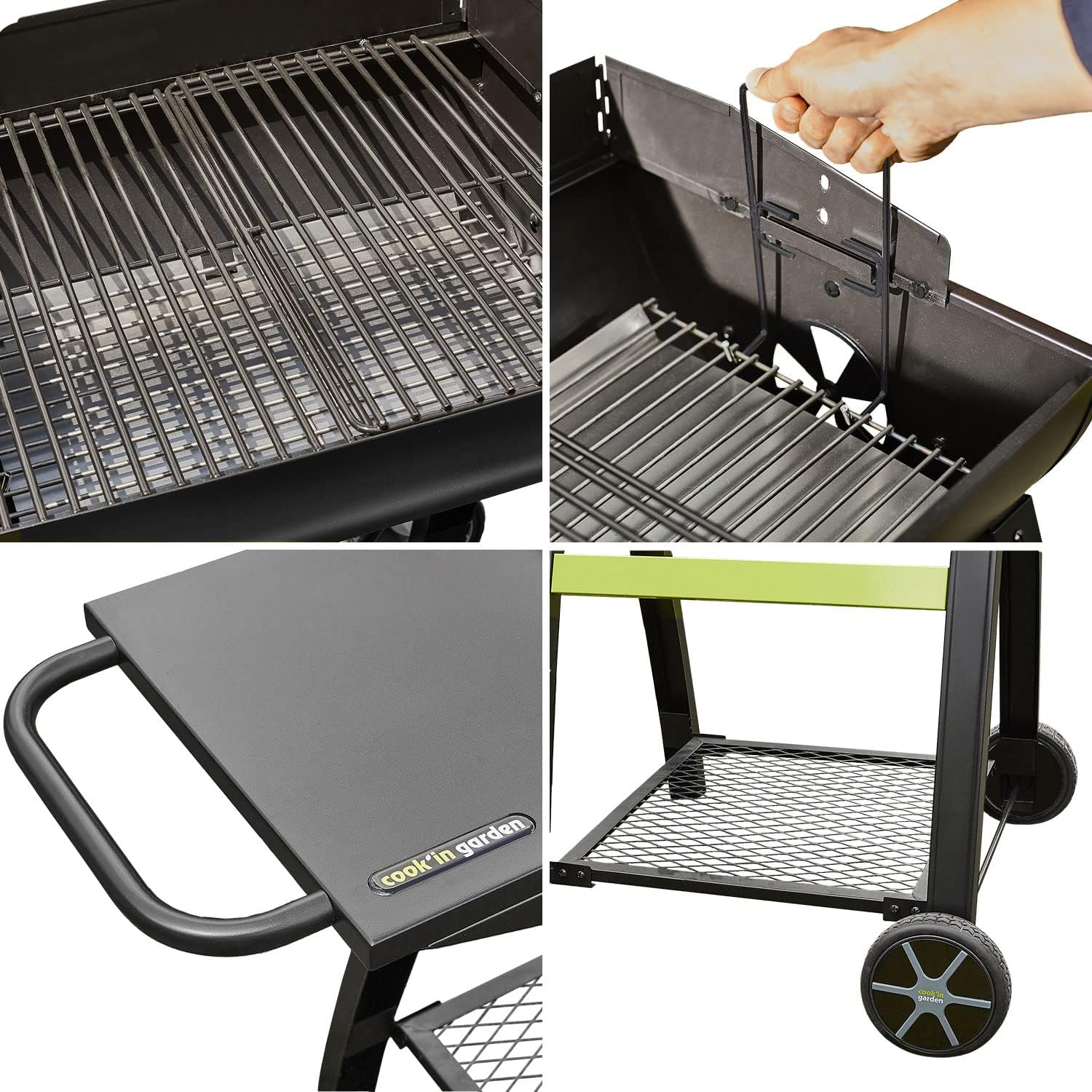 etevert - Barbecue TONINO 50 - acier - ventilation, 4-6 pers.