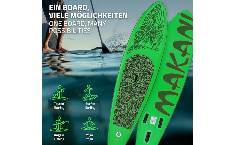 etevert planche de stand up vert paddling makani 320x80x15 cm SUP gonflable paddle board de surf