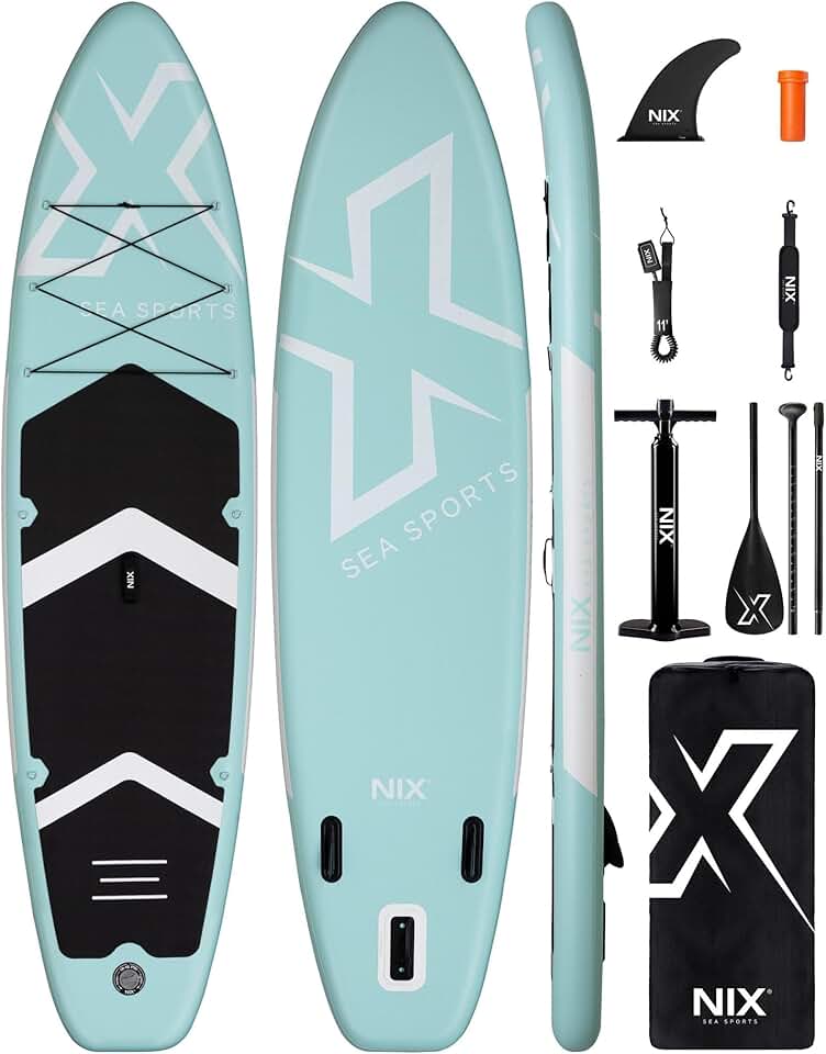 etevert - SUP Allround 335 cm - antidérapant, quille amovible, adulte 159 kg
