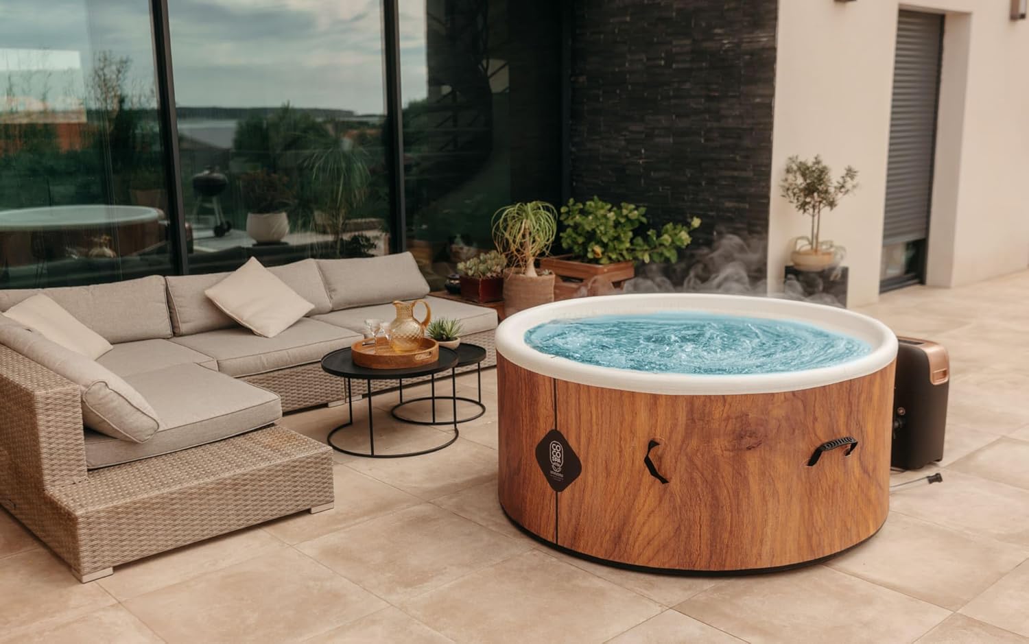 etevert - Spa Gonflable 150 cm - 800 L - 140 jets - 2240 W