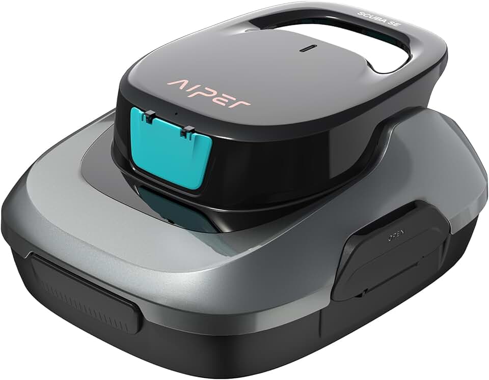 etevert - Scuba SE - dimensions compactes - aspirateur piscine sans fil, autonomie 90min, auto-stationnement