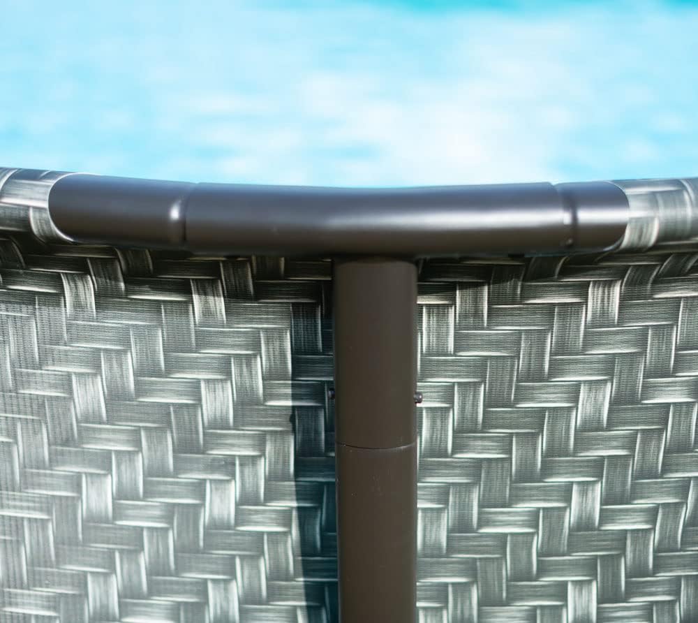 etevert - Elite Frame rotin gris - Ø488x122 cm - Piscine hors-sol
