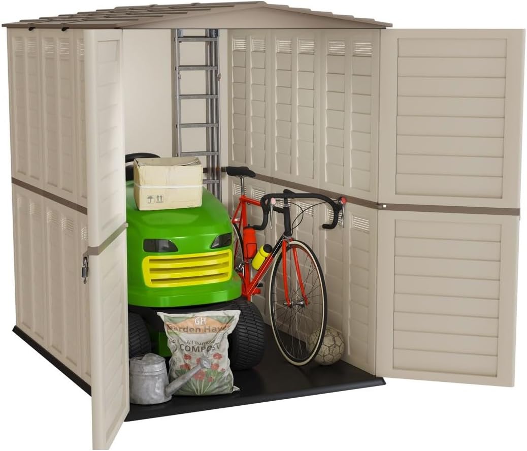 etevert - Abri de Jardin XL 3,14m², double paroi, anti-UV, 5500L