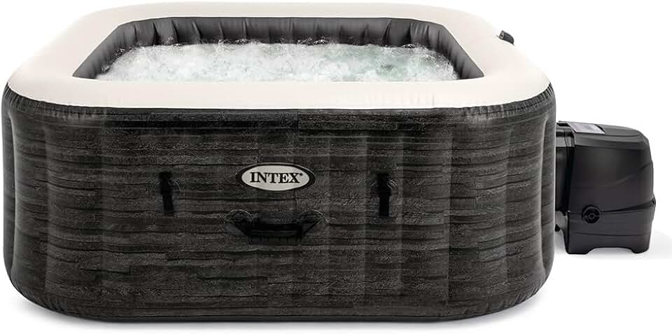 etevert - Pure Spa Bulles 6 places - spa gonflable gris ardoise - 28452EX