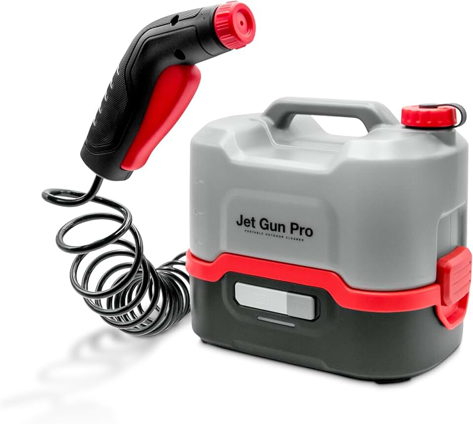 etevert - JET GUN PRO - 8 L, 2,1 kg, batterie, tuyau 3 m - JET GUN PRO