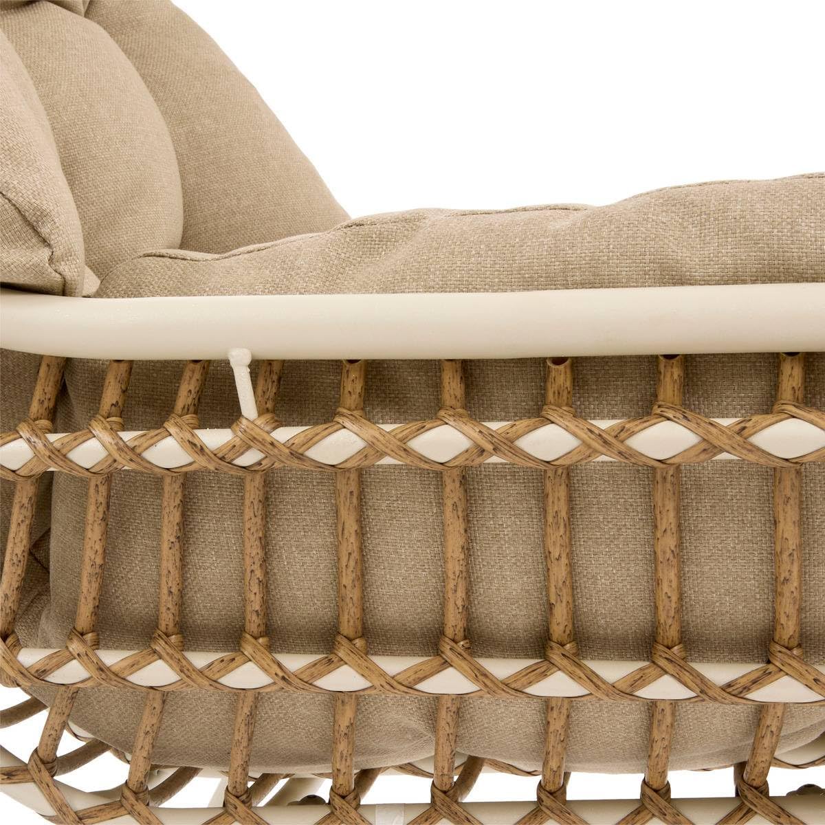 etevert - Paopao Beige/Argile - salon 4 places - anti-rouille, coussins confortables