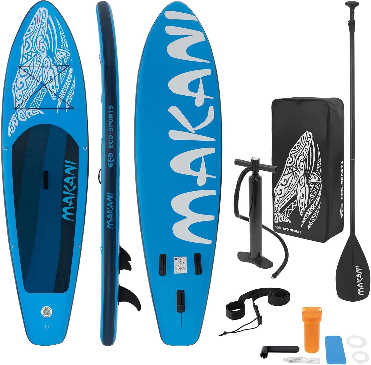 etevert - Stand Up Paddle gonflable - 305/308/320/380 cm - PVC, 120/150 kg, 10/15 cm
