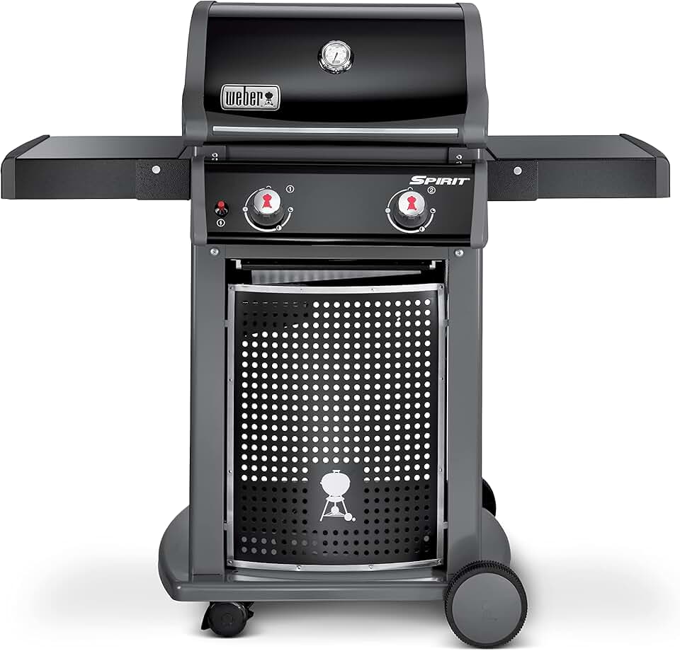 etevert - Spirit II (série E-310) - 60x46 cm - 3 brûleurs, grilles Gourmet, GS4, tablettes, noir/argent
