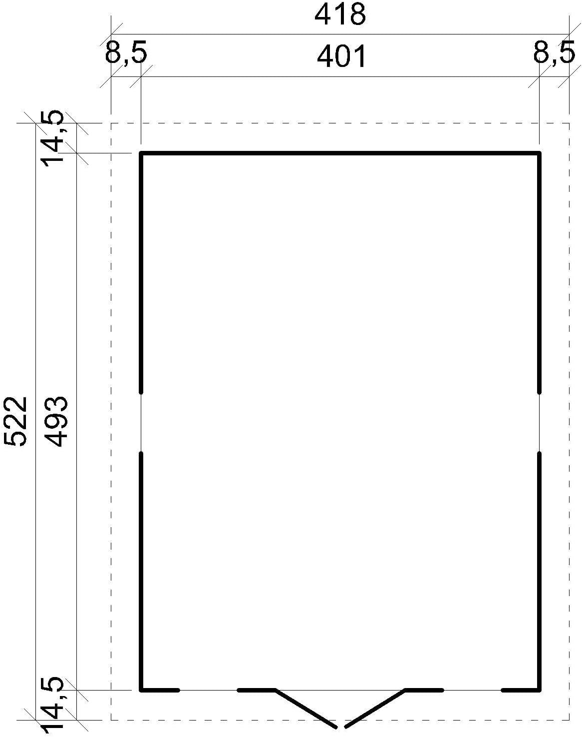 Abri de Jardin en Bois Exterieur avec Les PLANCHERS IMPRÉGNÉ- Maison de Jardin en Pin/épicéa-H246x418x522 cm/20 m²-Construction de Panneaux- Rangement pour vélos, Remise à Outils-etevert M333 +M333G