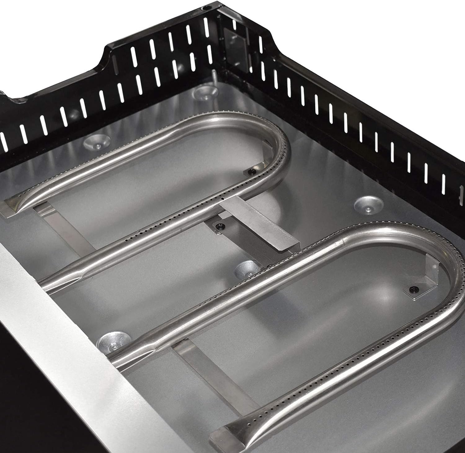 etevert - Plancha Finesta - 2 brûleurs fonte - capot, 8-10 pers.