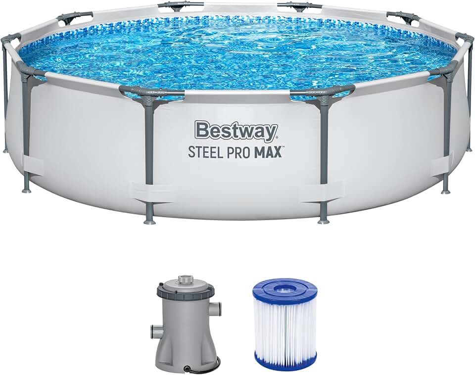 etevert - Steel Pro Max Frame - Ø305x76cm - piscine avec pompe à filtre
