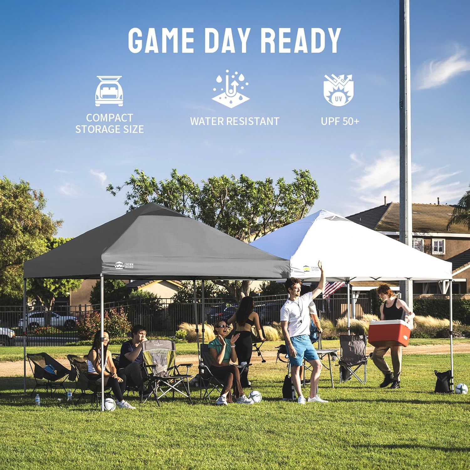 etevert - pop-up gazebo - 3x3m - imperméable, UPF 50+, sacs de sable