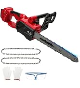 etevert Tronçonneuse sans fil 12" compatible avec Milwaukee M18 18 V, tronçonneuse électrique avec brosse.