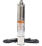 etevert Pompe Submersible Aqua 40 750W Débit 1880L/H Hauteur Max 100M Câble 15M Ra...