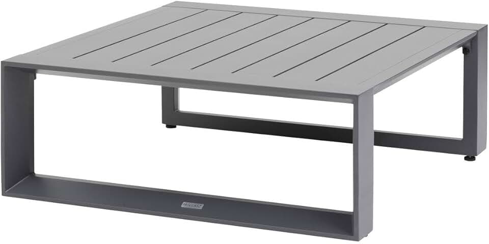etevert - Allure Graphite - 79x79x30cm - Table basse jardin alu