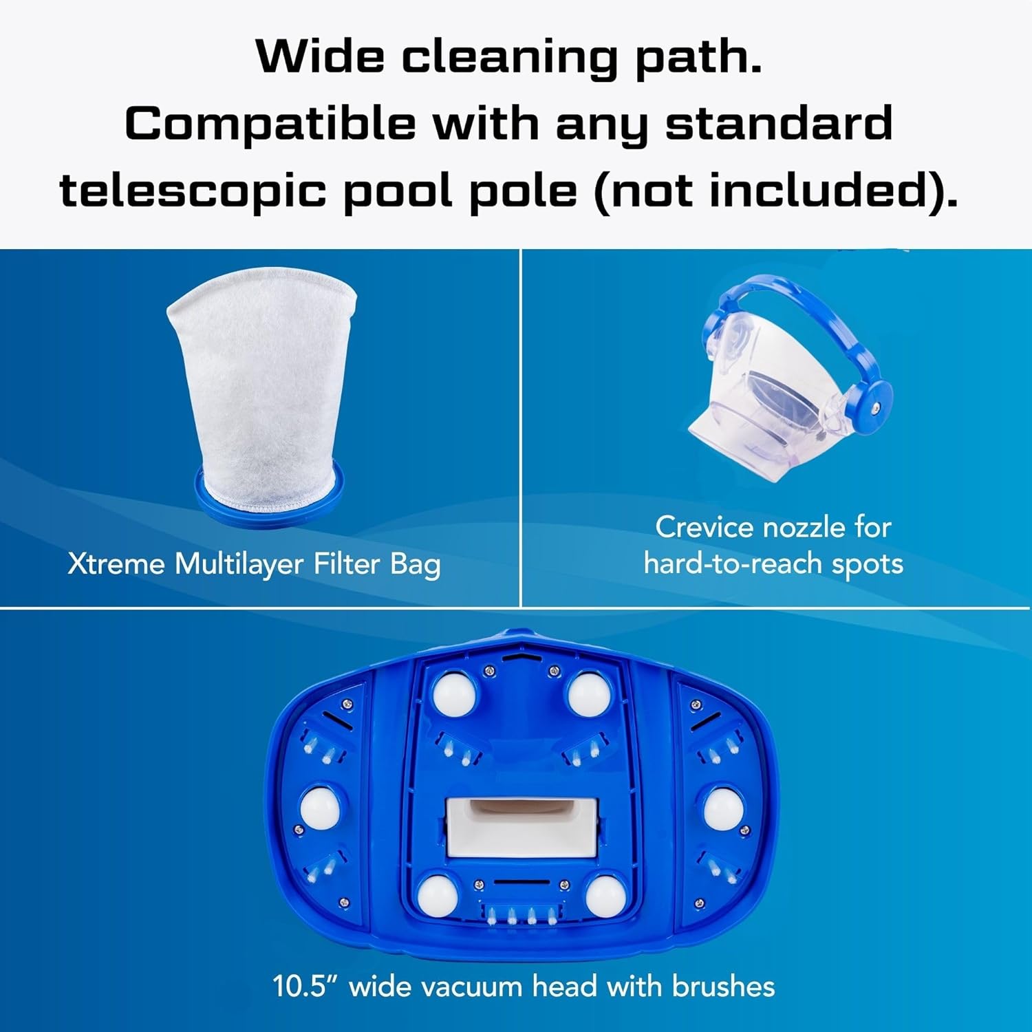 Water Tech - etevert Max Li Gen. 2 - aspirateur sans fil, moteur P30, pour piscine et spa - MaxLiGen2