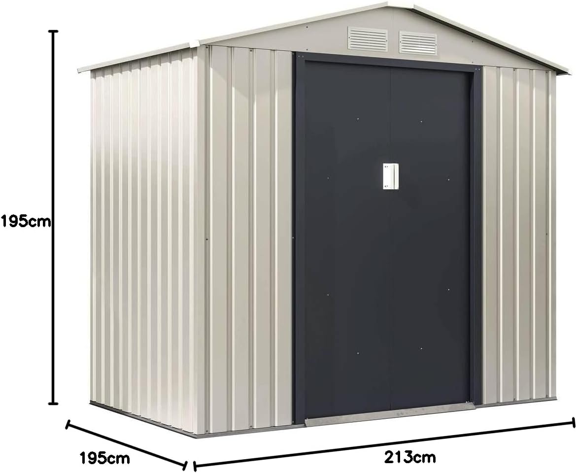 etevert - Nebraska - abri métal 4,07 m² - double porte