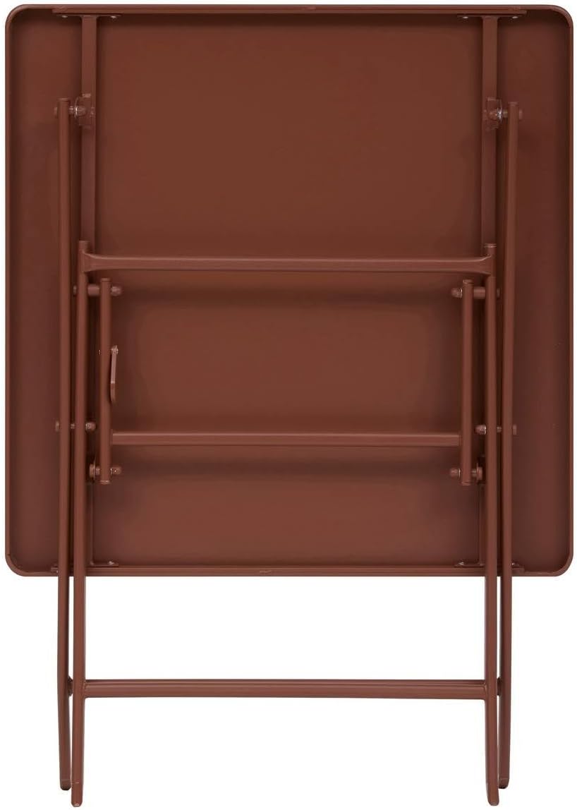 etevert - Greensboro - 2 places 70x70cm - table pliante acier acajou