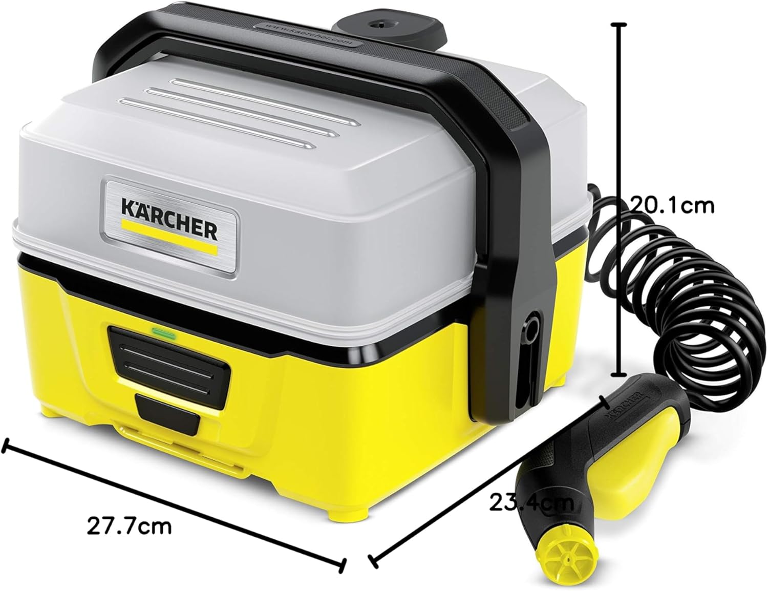 etevert - OC 3 - 2,2 kg - basse pression, batterie Lithium-Ion, 4 L, tuyau 2,8 m