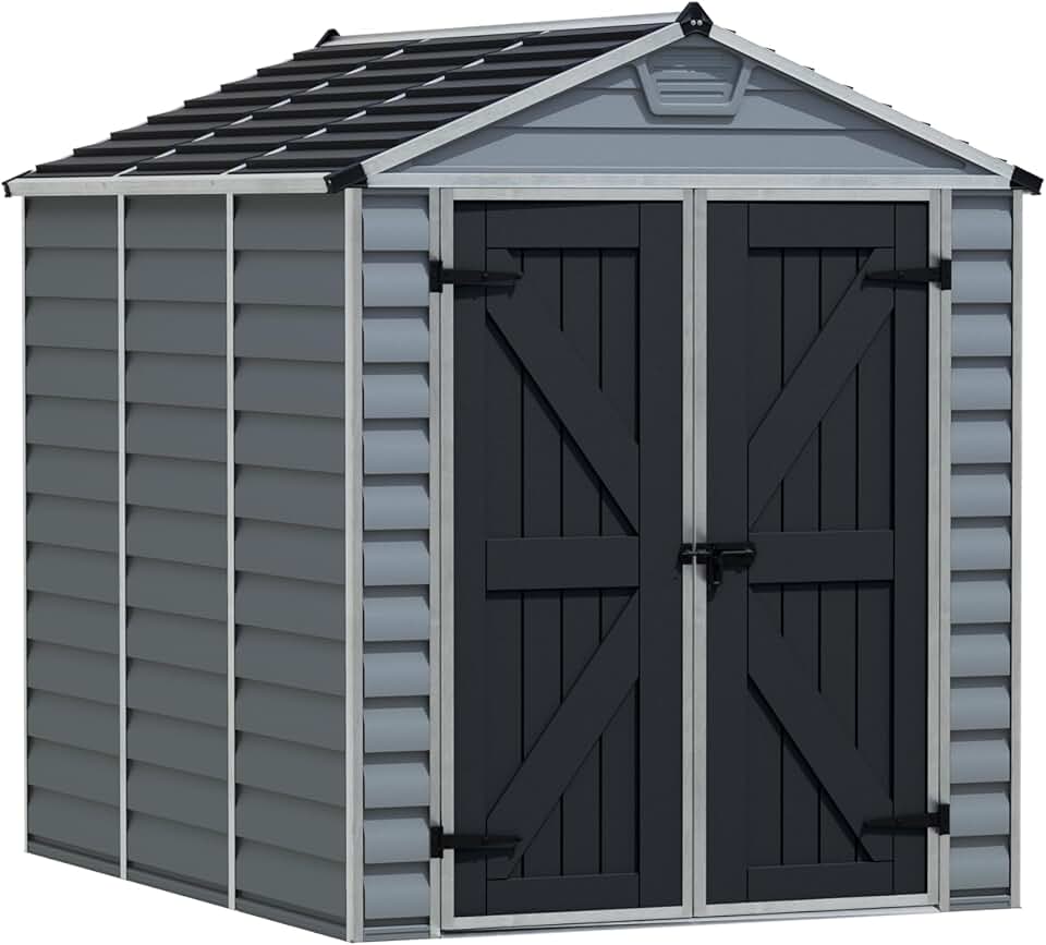 etevert by etevert Abri de jardin en Kit etevert 4.2m², Cadre en aluminium, panneaux en polycarbonate, Gris