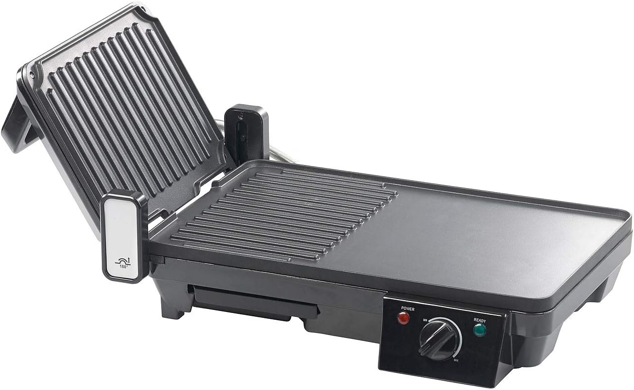 etevert - grille-plancha 2 en 1 2000W - table - cuisson rapide