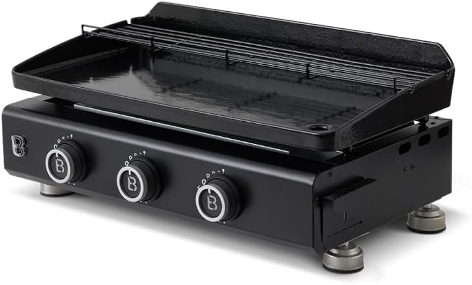 etevert - Plancha Silvia EVO - 67x34 cm - 3 feux, grille, 7,95kW
