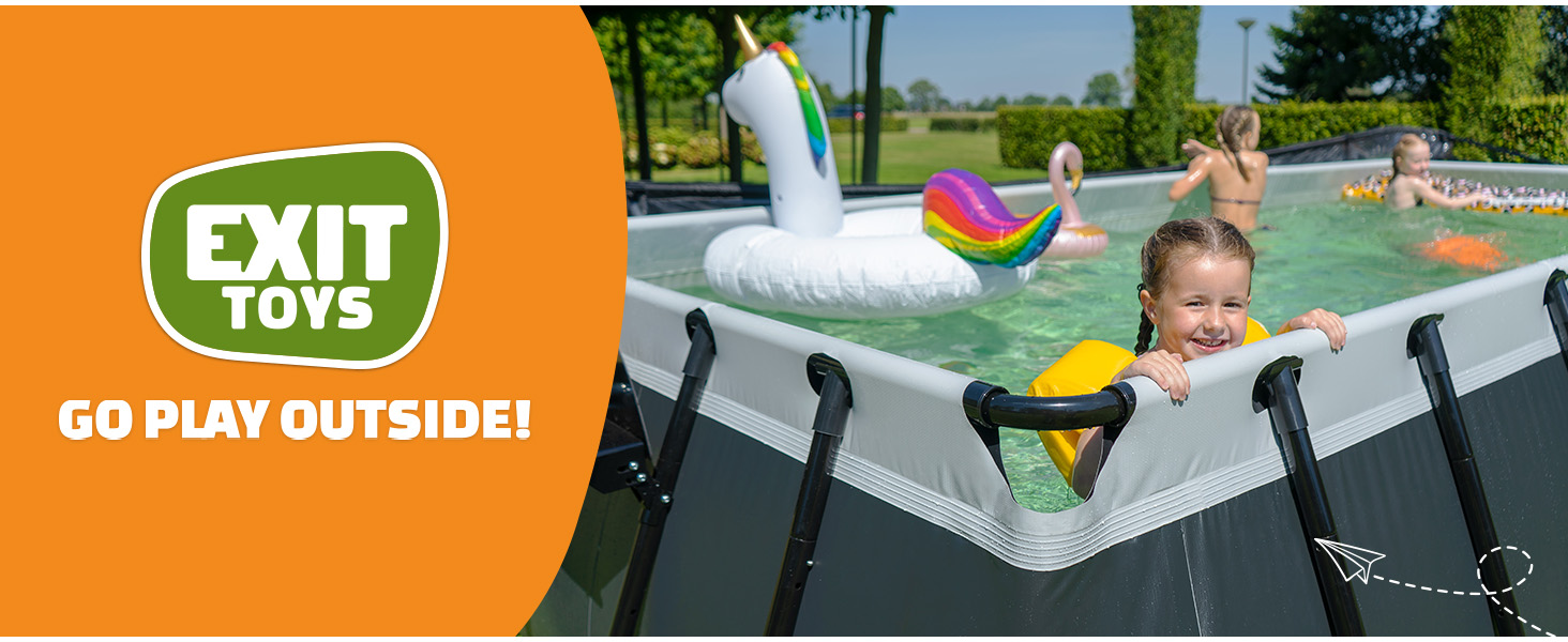 etevert Piscine rectangulaire avec dôme