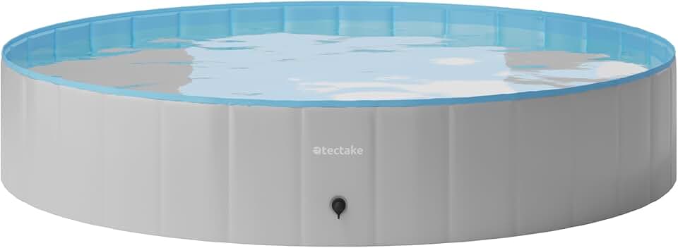 etevert - piscine pliable Ø160cm - jeu intérieur/extérieur chiens