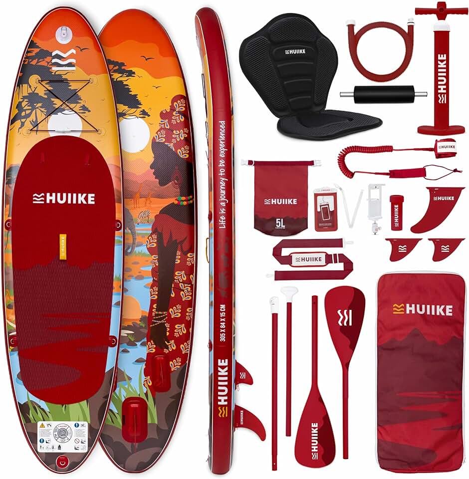 etevert - Paddle gonflable adulte, 305x84x15cm, accessoires inclus, 130kg