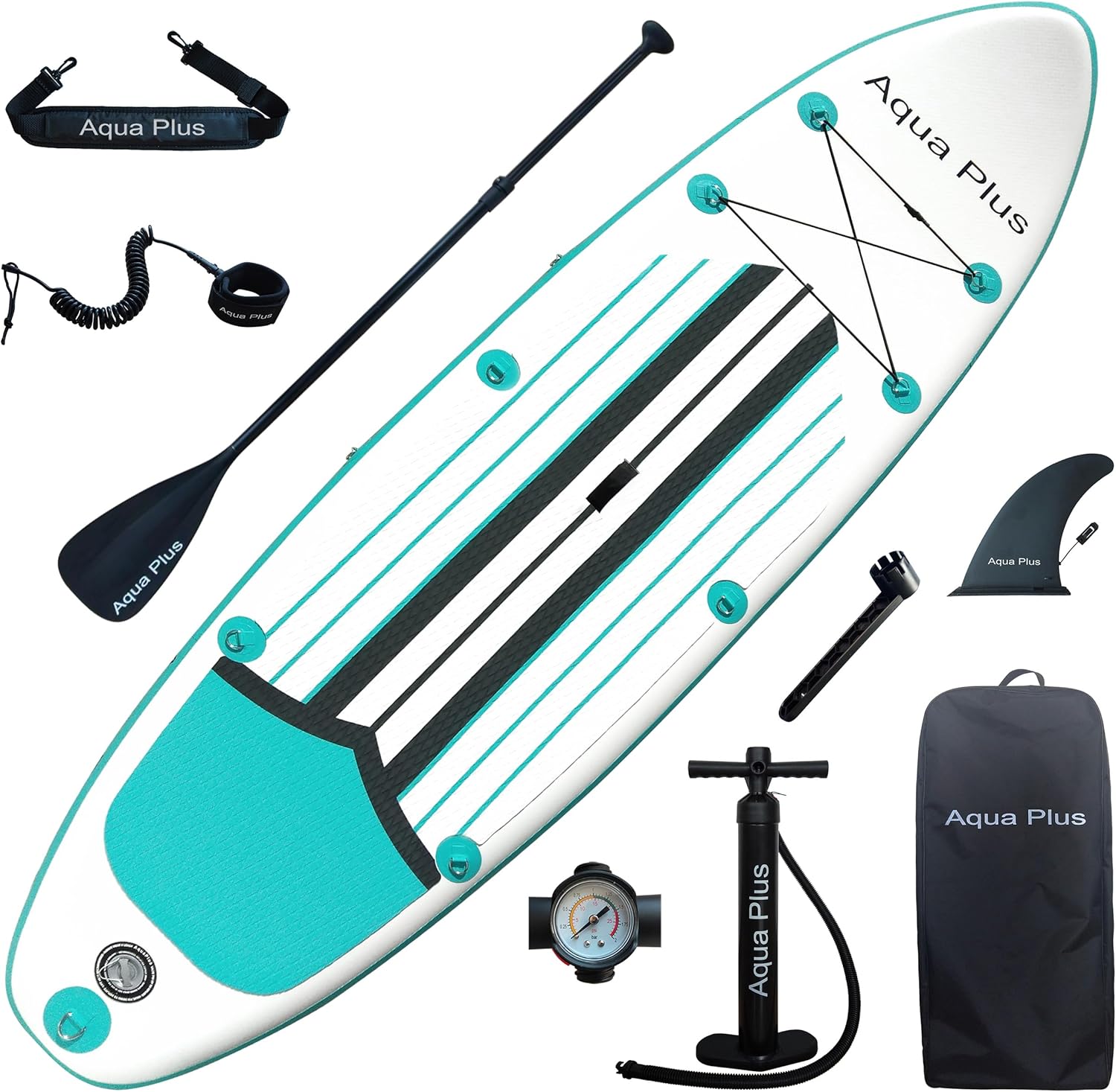 etevert - SUP Gonflable 15cm - planche à pagaie, set complet