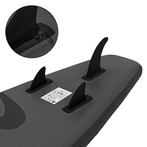 etevert Planche de stand up noir paddling Makani 320x80x15 cm SUP gonflable Planche paddle surf