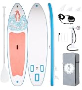 etevert Paddle Gonflable Adulte, Planche de Stand Up Paddle Gonflable Sup Paddle Board Gonf...