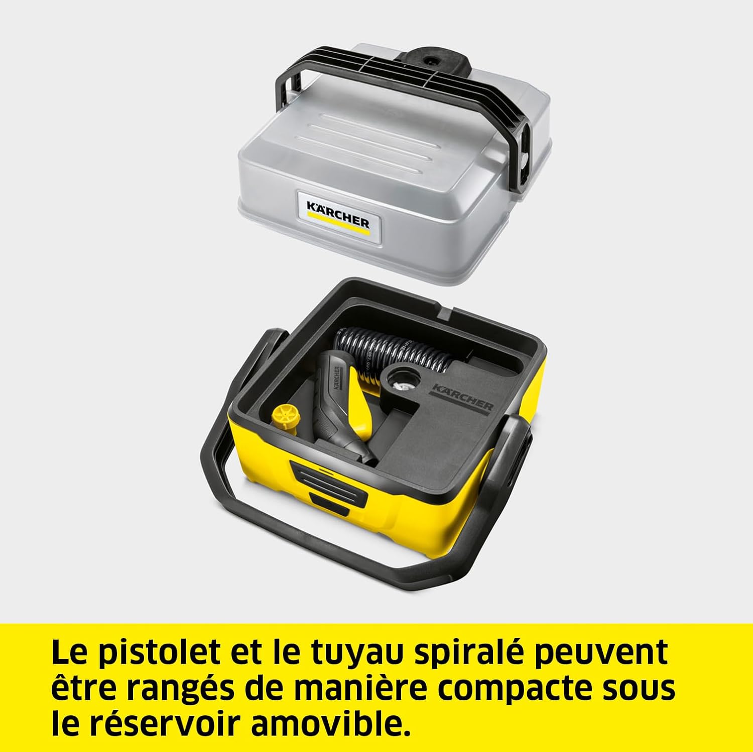 etevert - OC 3 - 2,2 kg - basse pression, batterie Lithium-Ion, 4 L, tuyau 2,8 m
