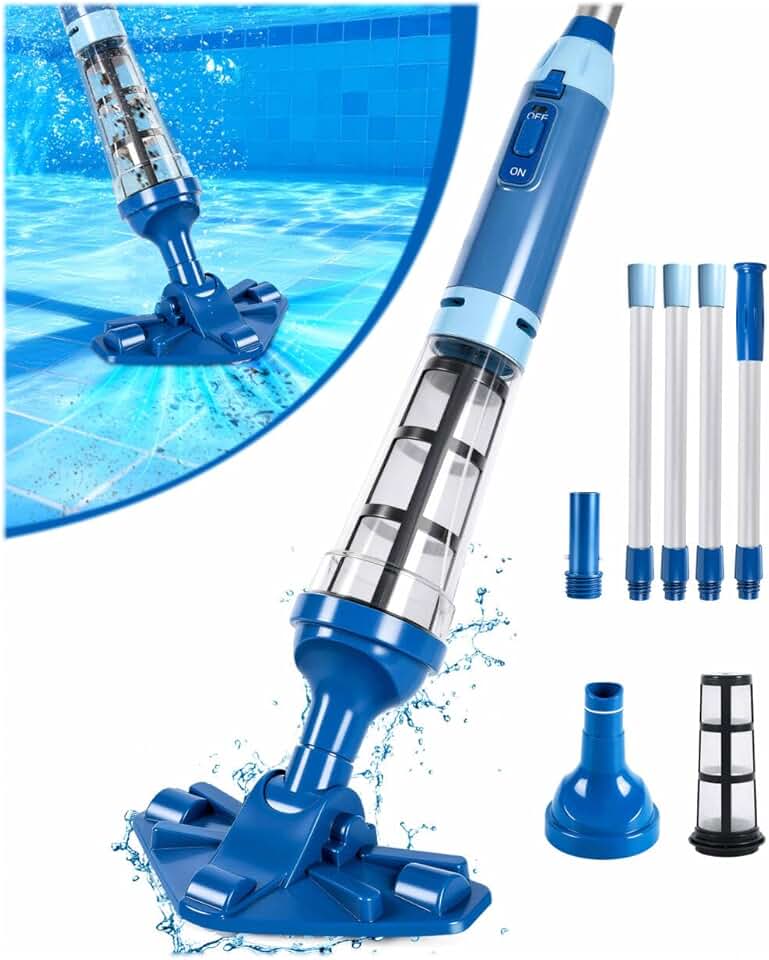 etevert - Aspirateur piscine sans fil - 2,13m - 60L/min, 90min autonomie