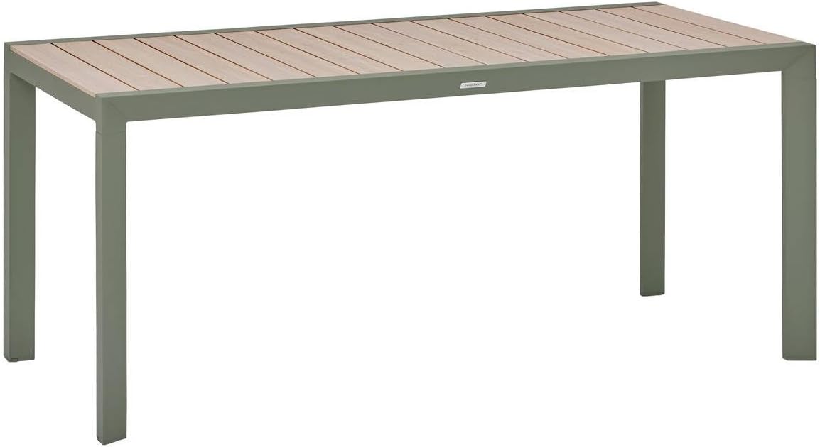 etevert - Table Evasion 6 places - 180x90 cm - alu beige lin/laurier
