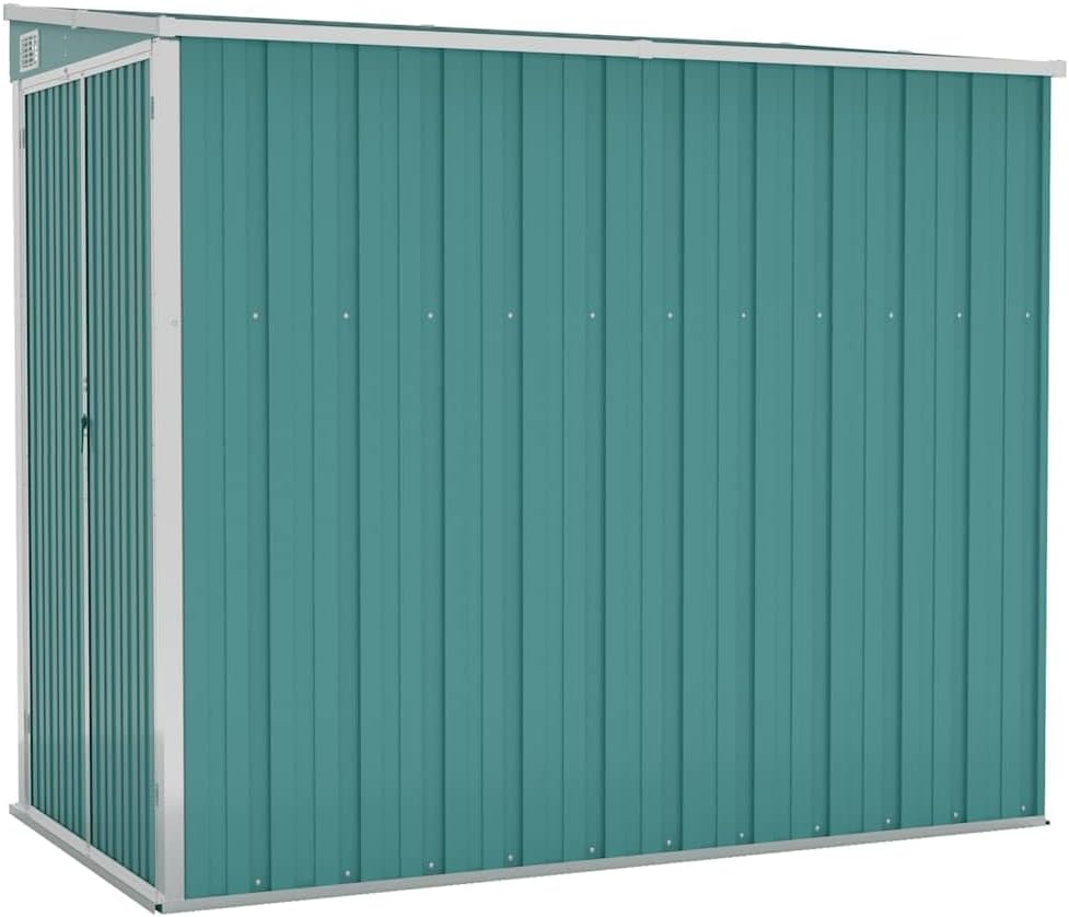 etevert Abri de Jardin Mural Vert 118x194x178 cm )