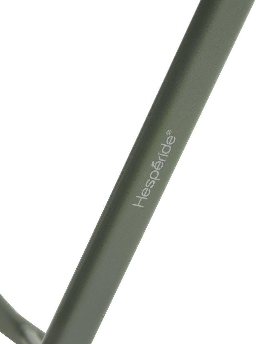 etevert - Greensboro ronde 2 places - acier vert laurier renforcé - table de jardin pliante