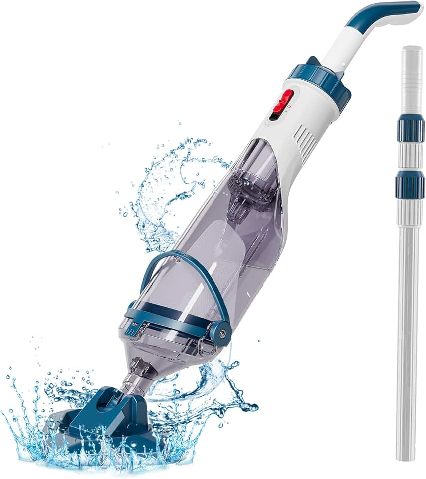 etevert - Aspirateur de piscine série sans fil - 222cm - 60min autonomie, 4 filtres, 4200L/h