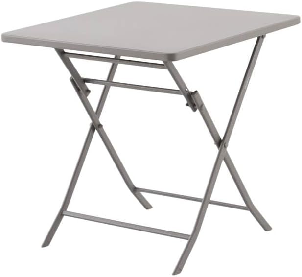 etevert - Greensboro série - 2 places - acier antirouille renforcé - table carrée pliante