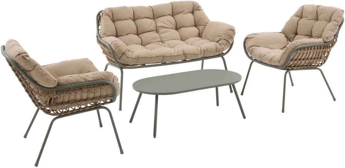 etevert - Paopao Laurier - 4 places - aluminium, coussins confort, anti-rouille