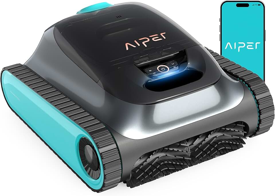 (2026 Upgrade) etevert Scuba S1 Robot Piscine Nettoyage Sol, Parois & Ligne d’Eau, Autonomie de 270 Min, Filtration Ultra-Fine, Navigation Intelligente, Application & Mises à Jour OTA, Bleu