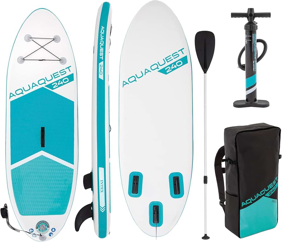 etevert - Aqua Quest 240 - 240 cm - kayak gonflable, 2 places, 68241NP
