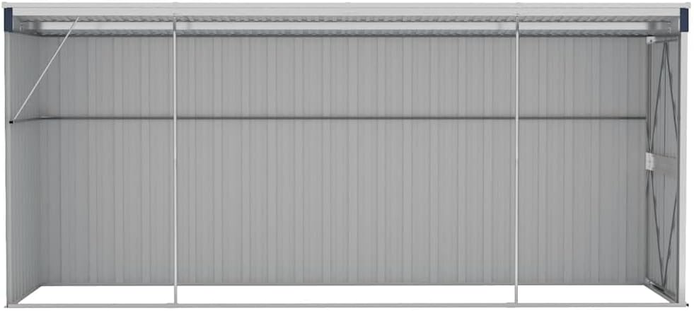 etevert Abri de Jardin Mural Anthracite 118x382x178 cm Acier,Maison & Jardin, Pelouses & Jardins, Vie en extérieur, Structures extérieures, Cabanes & abris de Jardin, Anthracite (Poids 47.9KG)