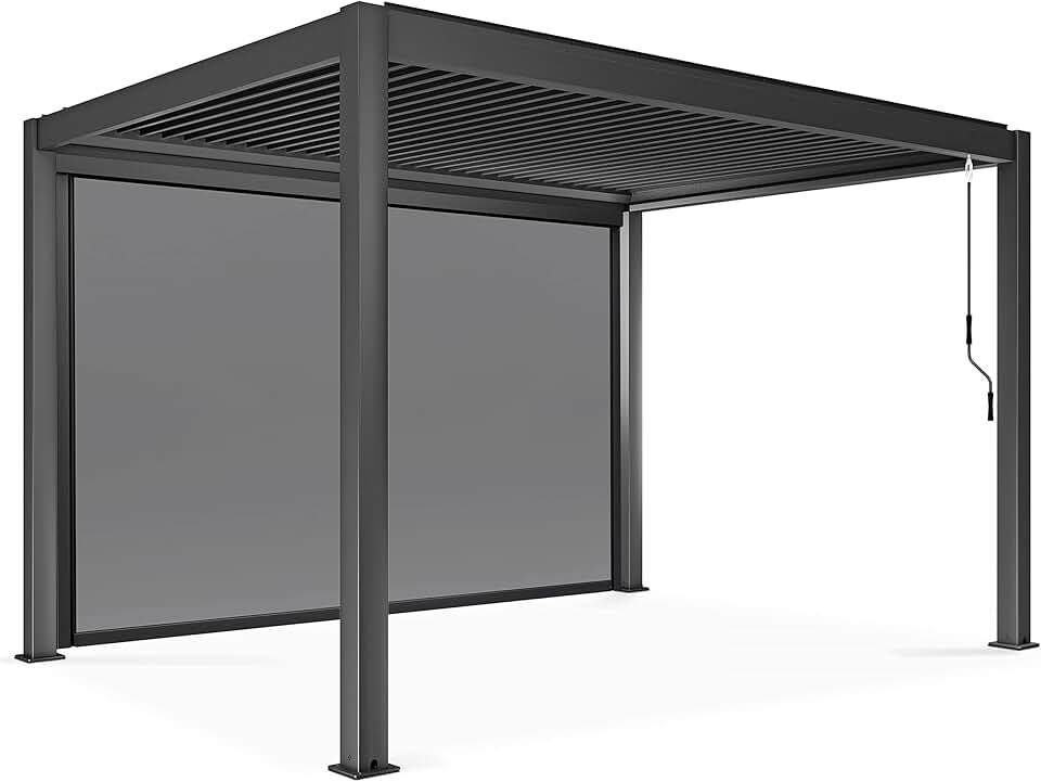etevert - Pergola bioclimatique autoportée - 3x4m - store inclus