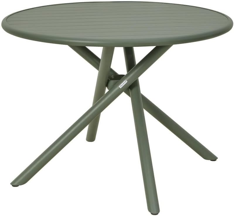 etevert - Nebullia Table Jardin 4 places 105cm Vert Laurier