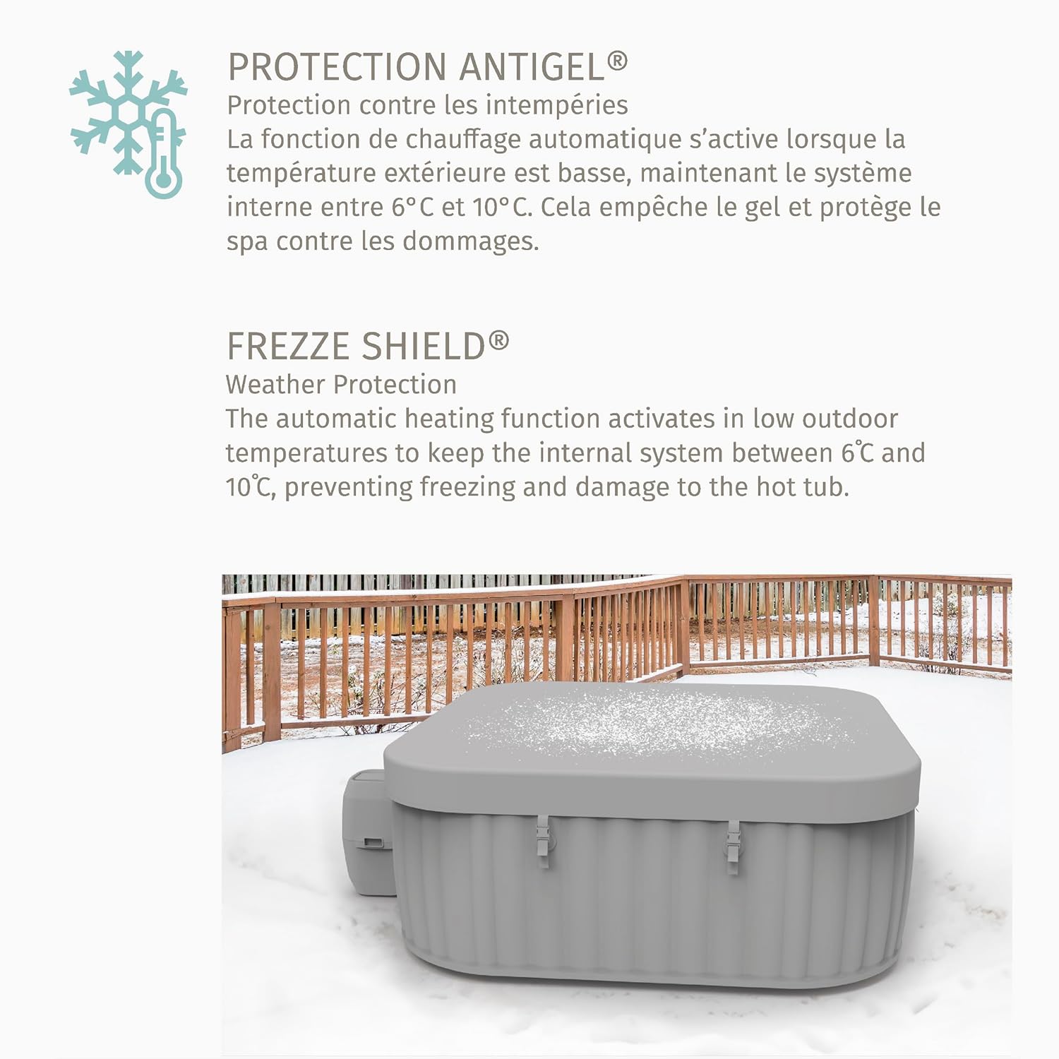 etevert - Spa Comfy 5p - 293x230x71cm - 10 hydrojets, WiFi