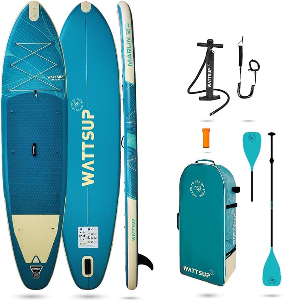 etevert - Sup Stand Up Paddle Gonflable - Gamme Essentials - Dropstitch - Pack Complet : Pagaie 2in1 Leash Pompe Sac de Transport