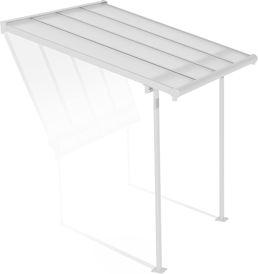 etevert - Sierra - 5 m² - aluminium & polycarbonate, terrasse, blanc