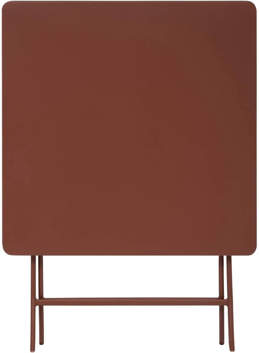 etevert - Greensboro - 2 places 70x70cm - table pliante acier acajou