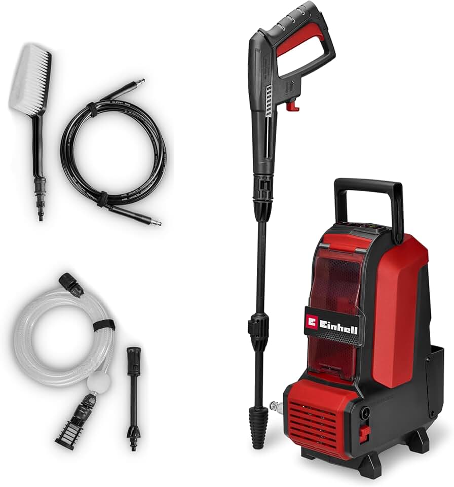 etevert - Nettoyeur haute pression sans fil - 105 bar, 270 l/h, flexibles 4/5 m, accessoires - HYPRESSO 36/105